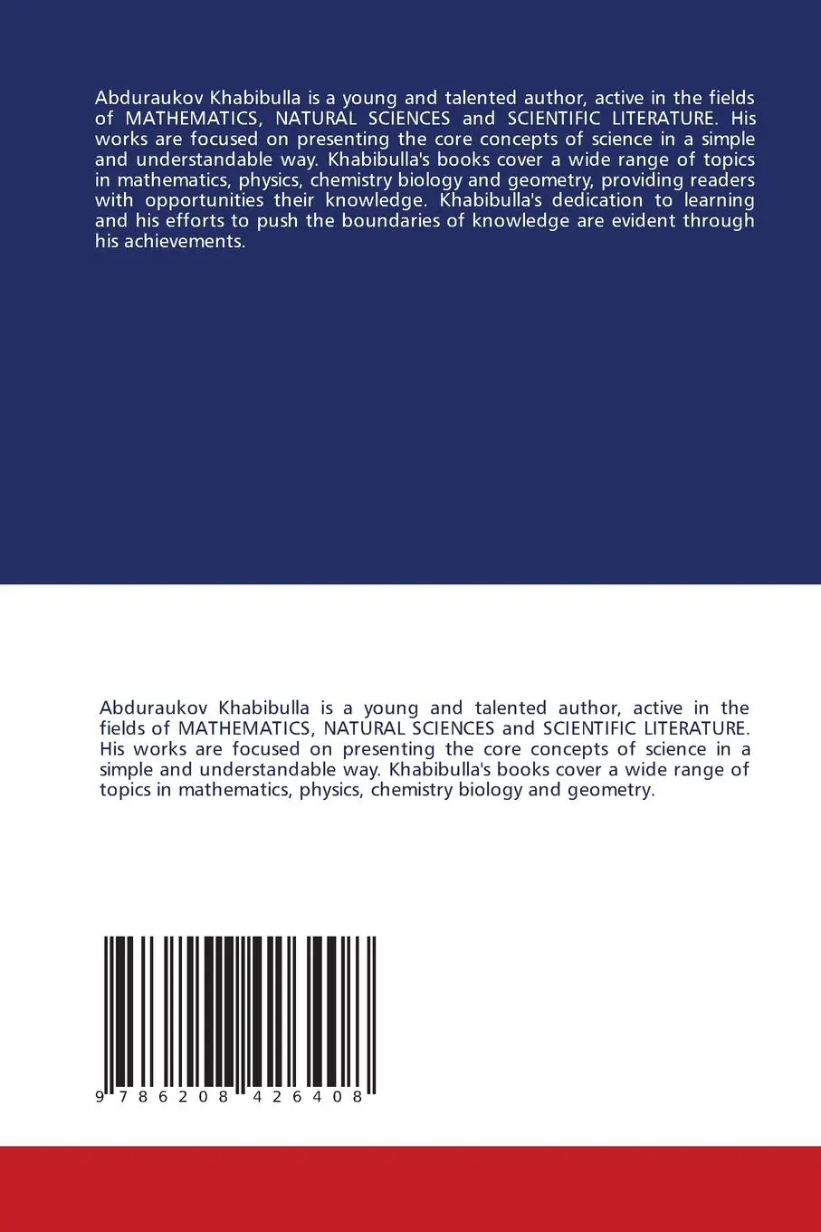 Rückseite: 9786208426408 | Fundamentals of Mathematics and Natural Science | Scientific Book