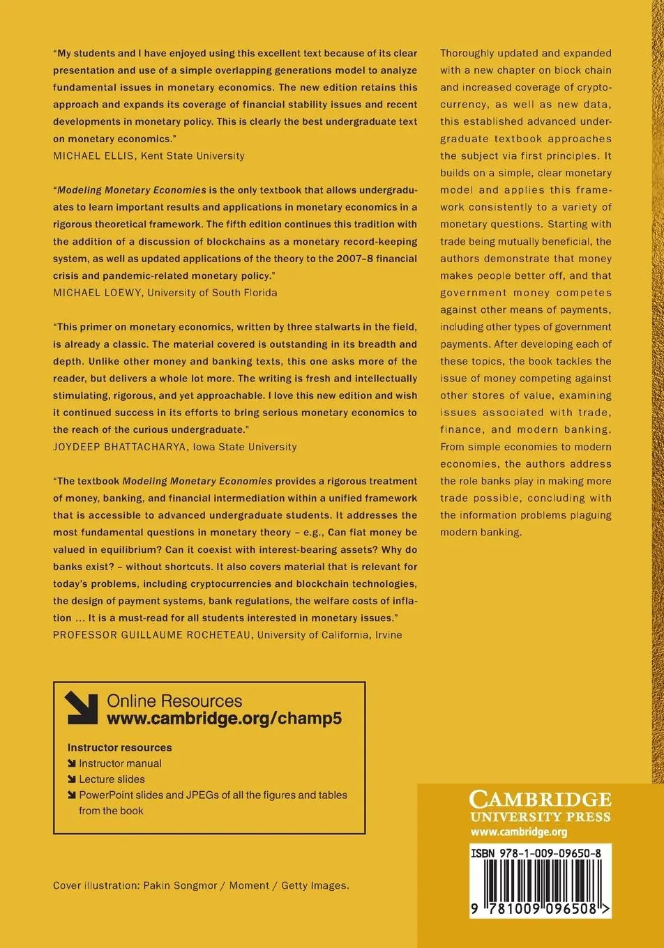 Rückseite: 9781009096508 | Modeling Monetary Economies | Bruce Champ (u. a.) | Taschenbuch | 2022