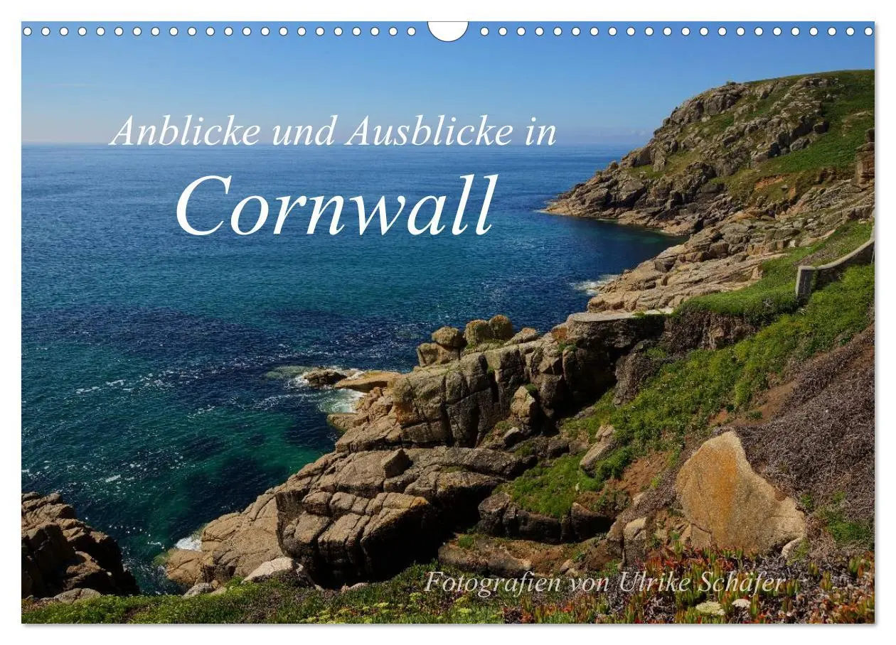 Cover: 9783516086508 | Anblicke und Ausblicke in Cornwall (Wandkalender 2026 DIN A3 quer),...
