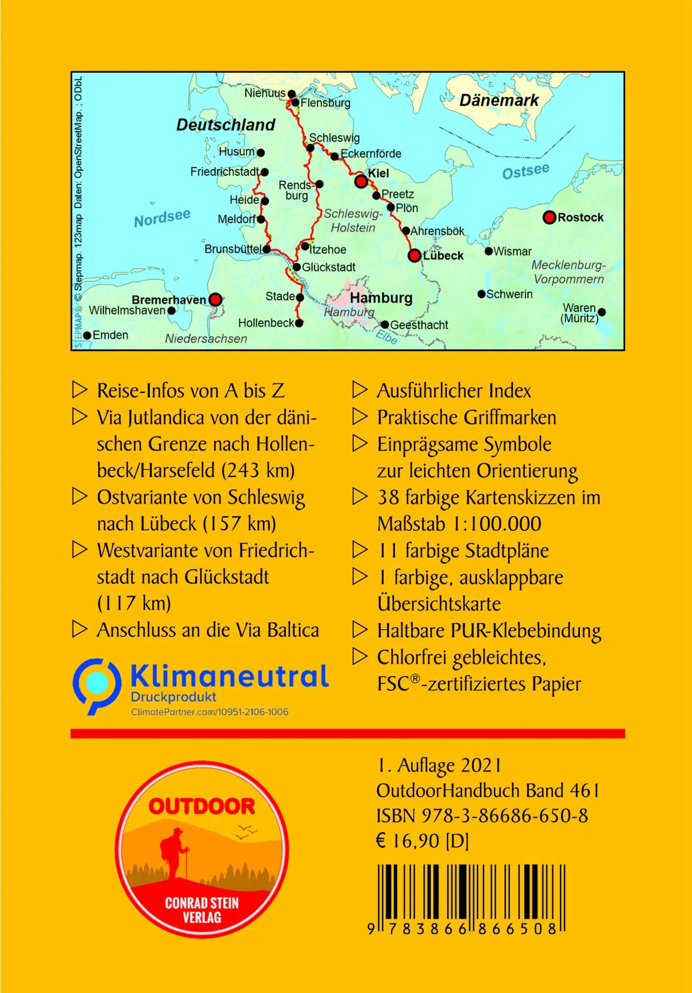 Rückseite: 9783866866508 | Jakobsweg Via Jutlandica | Wolfgang Barelds | Taschenbuch | 288 S.