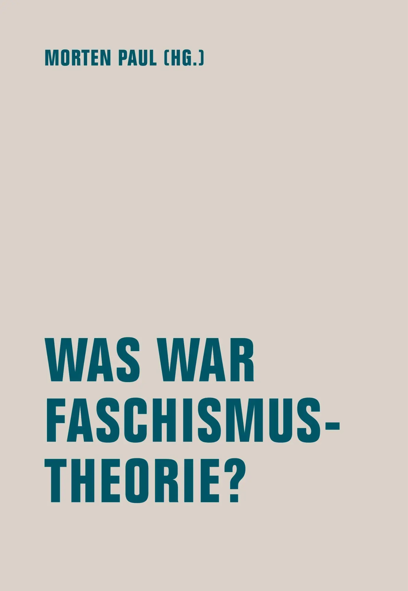 Cover: 9783957326508 | Was war Faschismustheorie? | Caroline Adler (u. a.) | Taschenbuch
