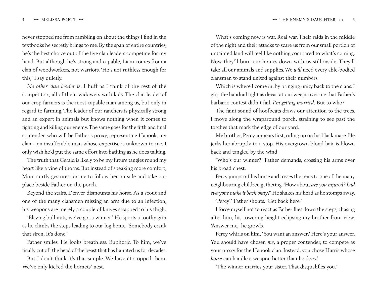 Bild: 9780008716608 | The Enemy's Daughter | Melissa Poett | Buch | Englisch | 2025