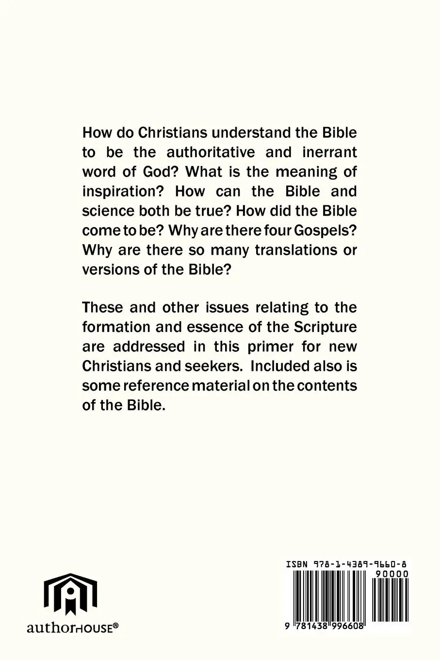 Rückseite: 9781438996608 | God's Holy Words | George F. Major | Taschenbuch | Englisch | 2009