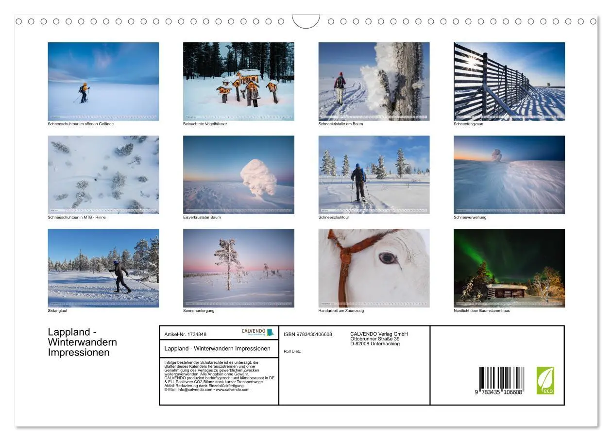 Bild: 9783435106608 | Lappland - Winterwandern Impressionen (Wandkalender 2025 DIN A3...