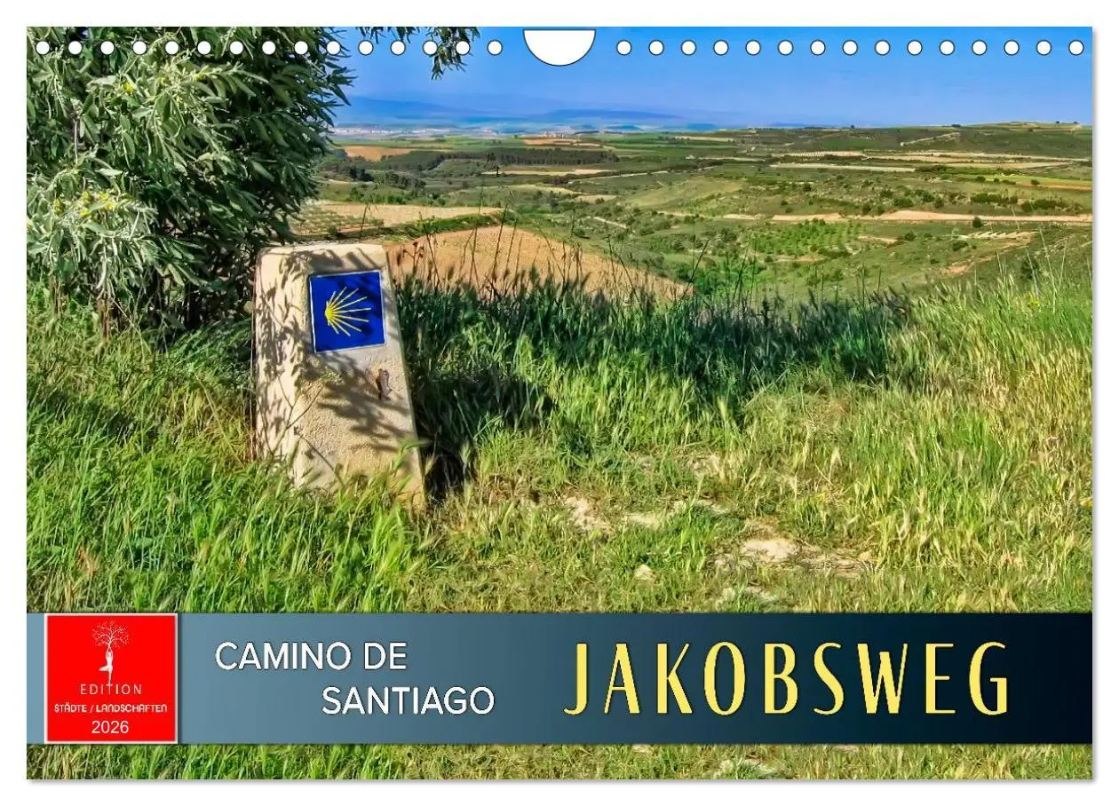 Cover: 9783457296608 | Camino de Santiago - Jakobsweg (Wandkalender 2026 DIN A4 quer),...