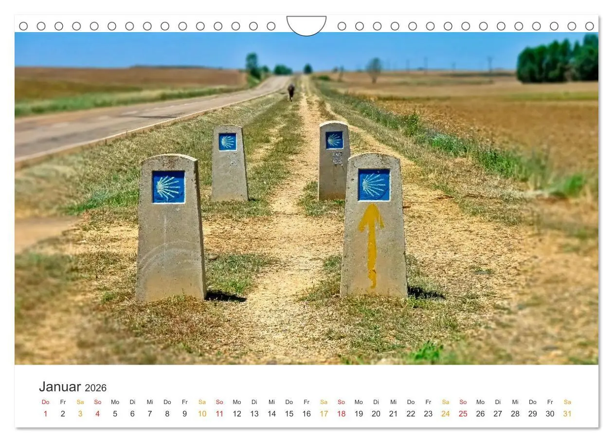 Bild: 9783457296608 | Camino de Santiago - Jakobsweg (Wandkalender 2026 DIN A4 quer),...
