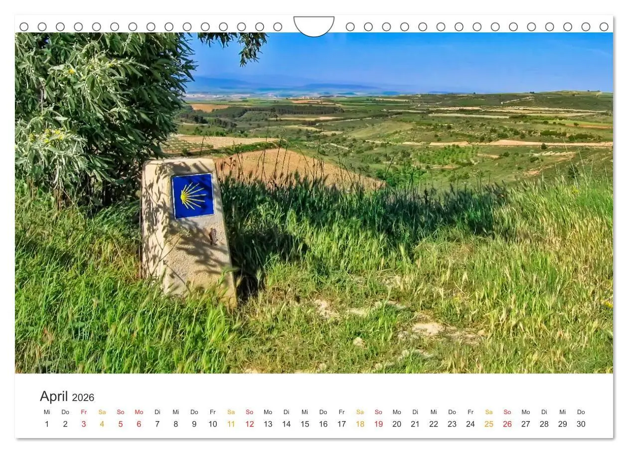 Bild: 9783457296608 | Camino de Santiago - Jakobsweg (Wandkalender 2026 DIN A4 quer),...