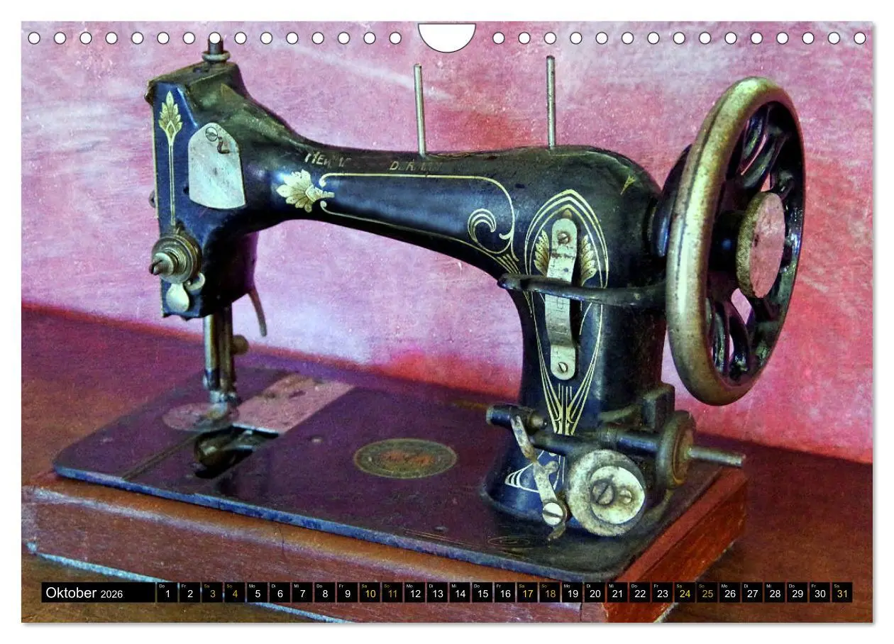 Bild: 9783457816608 | Omas Nähmaschinen (Wandkalender 2026 DIN A4 quer), CALVENDO...