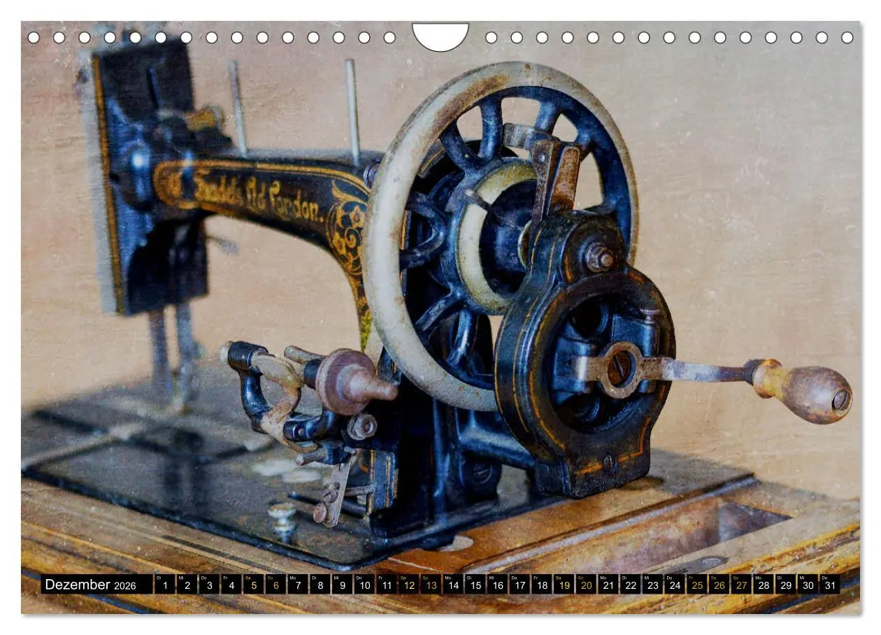 Bild: 9783457816608 | Omas Nähmaschinen (Wandkalender 2026 DIN A4 quer), CALVENDO...