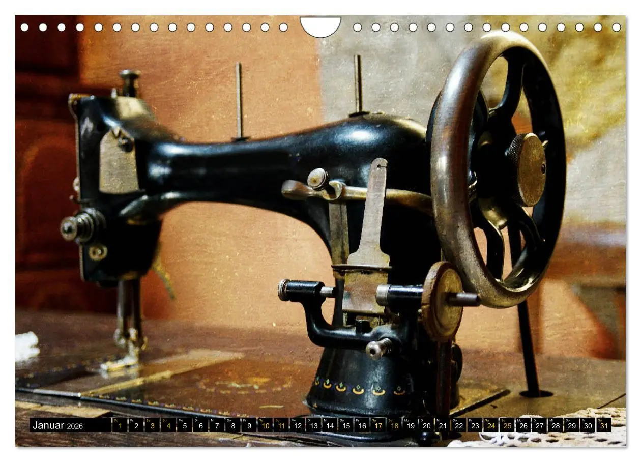 Bild: 9783457816608 | Omas Nähmaschinen (Wandkalender 2026 DIN A4 quer), CALVENDO...