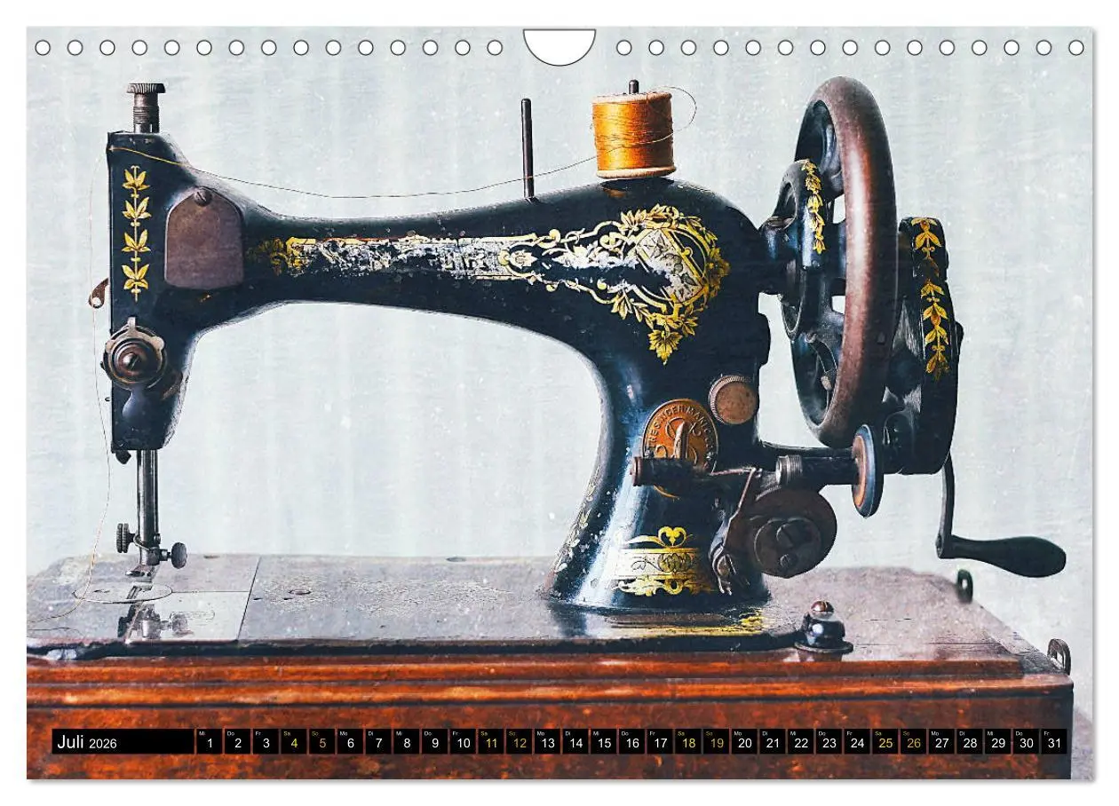 Bild: 9783457816608 | Omas Nähmaschinen (Wandkalender 2026 DIN A4 quer), CALVENDO...