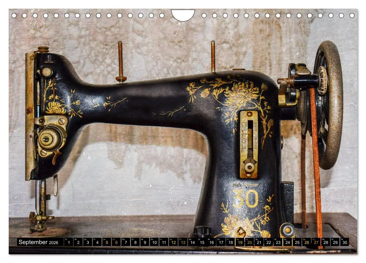 Bild: 9783457816608 | Omas Nähmaschinen (Wandkalender 2026 DIN A4 quer), CALVENDO...