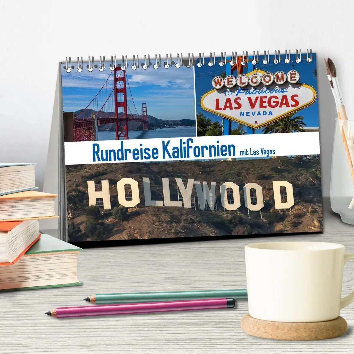 Bild: 9783516146608 | Rundreise Kalifornien mit Las Vegas (Tischkalender 2026 DIN A5...