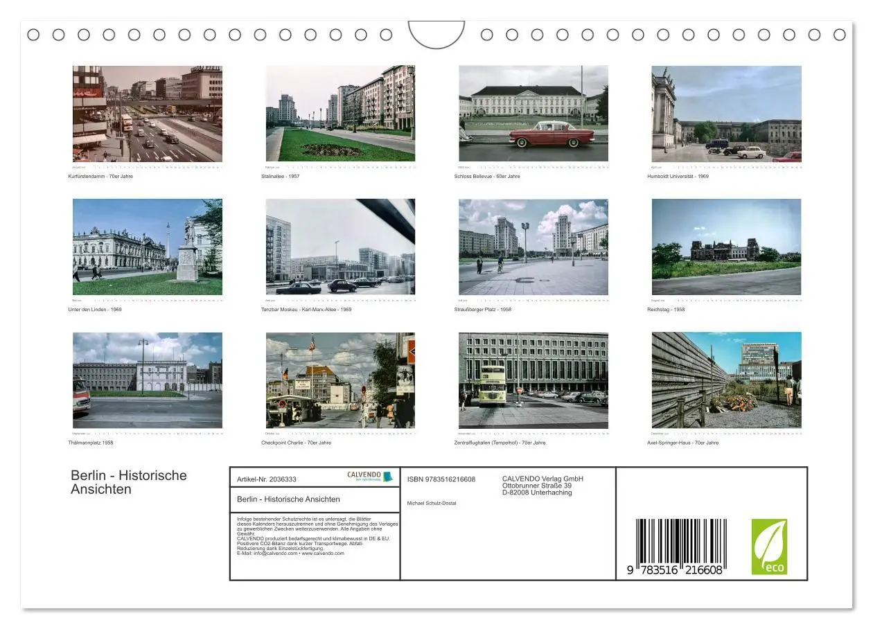 Bild: 9783516216608 | Berlin - Historische Ansichten (Wandkalender 2026 DIN A4 quer),...