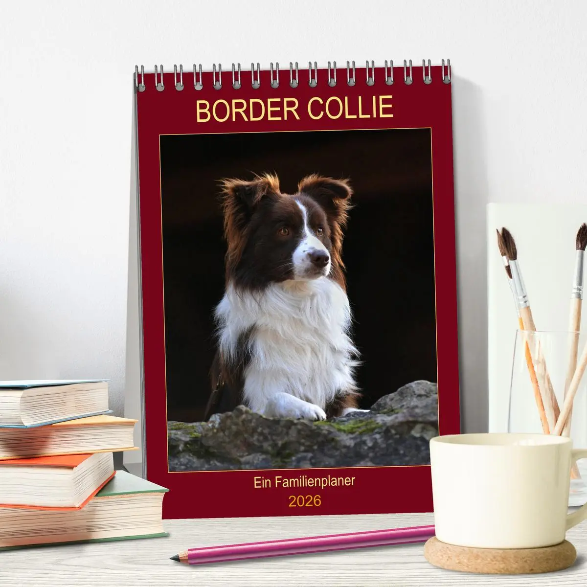 Bild: 9783516386608 | Border Collie - Ein Familienplaner (Tischkalender 2026 DIN A5...