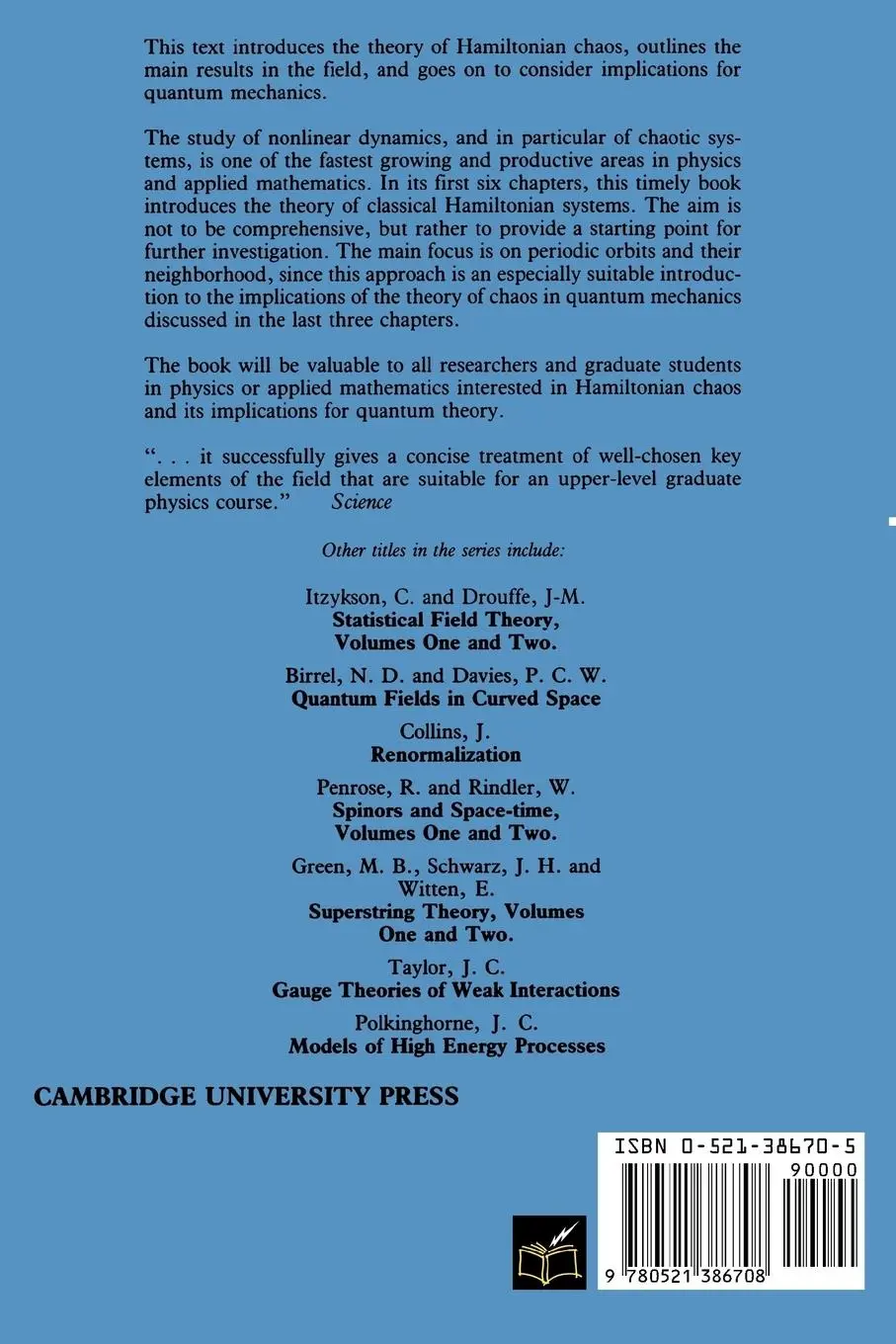 Rückseite: 9780521386708 | Hamiltonian Systems | Chaos and Quantization | Almeida | Taschenbuch