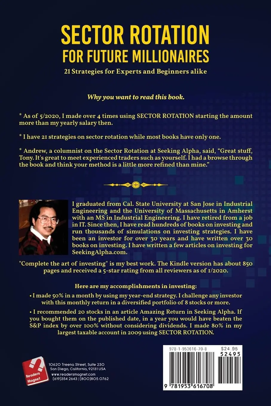Rückseite: 9781953616708 | Sector Rotation for Future Millionaires | Tony Pow | Taschenbuch