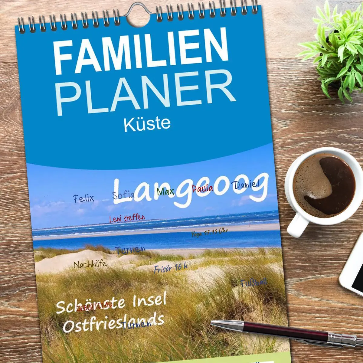 Bild: 9783516516708 | Familienplaner 2026 - Langeoog - Schönste Insel Ostfrieslands mit 5...