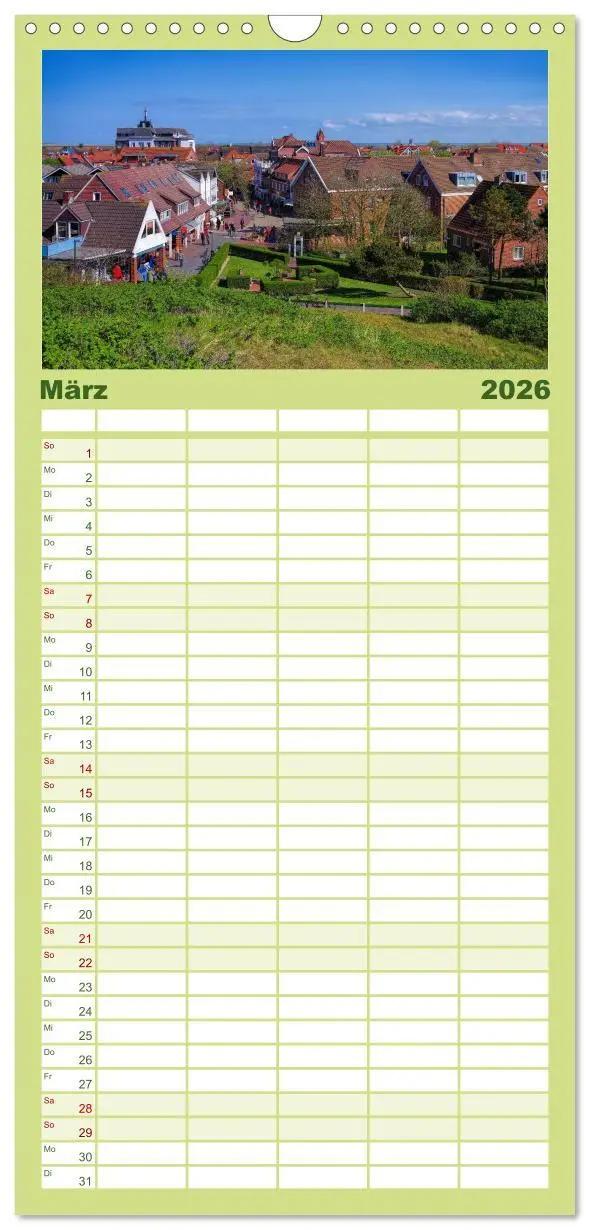 Bild: 9783516516708 | Familienplaner 2026 - Langeoog - Schönste Insel Ostfrieslands mit 5...