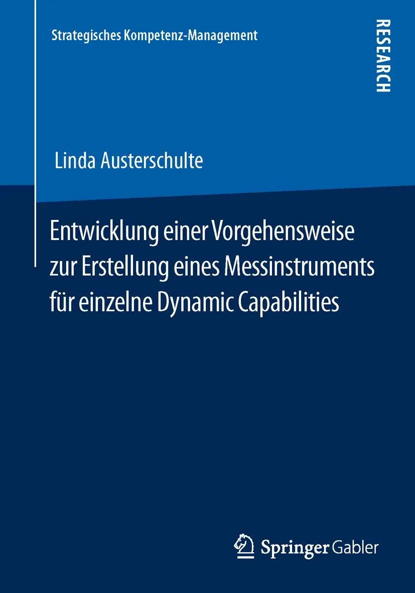 Cover: 9783658016708 | Entwicklung einer Vorgehensweise zur Erstellung eines...