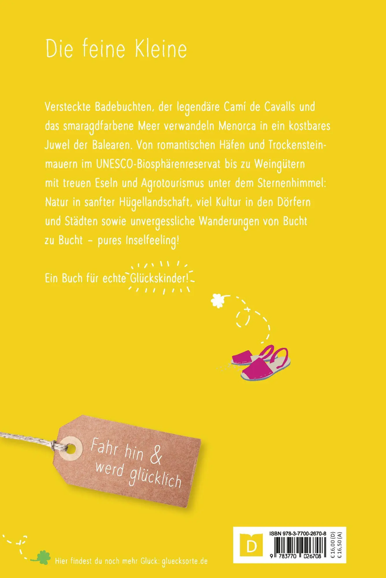 Rückseite: 9783770026708 | Glücksorte auf Menorca | Petra Sparrer | Taschenbuch | Glücksorte