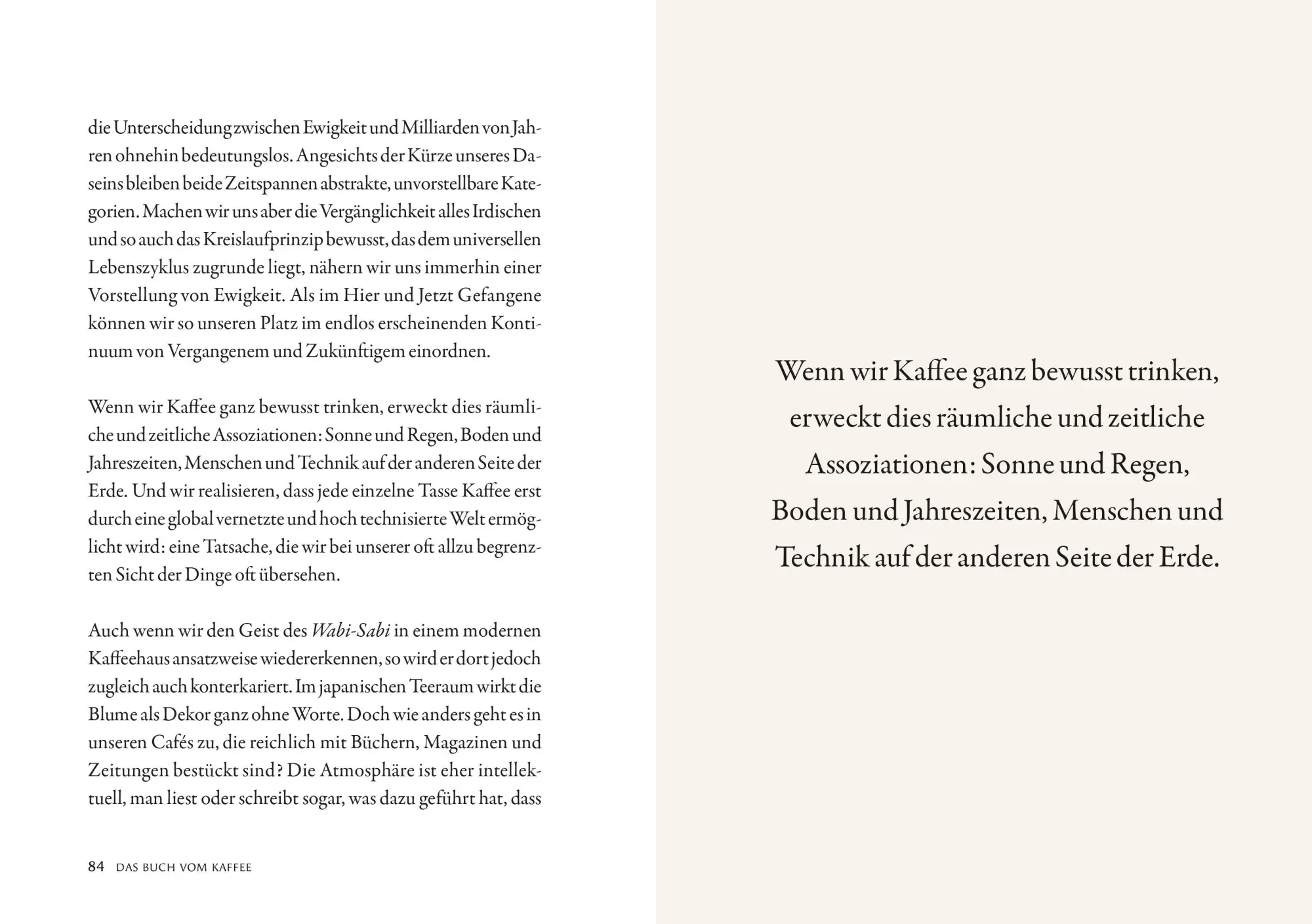 Bild: 9783965846708 | Das Buch vom Kaffee | Eine philosophische Betrachtung | Buch | 176 S.