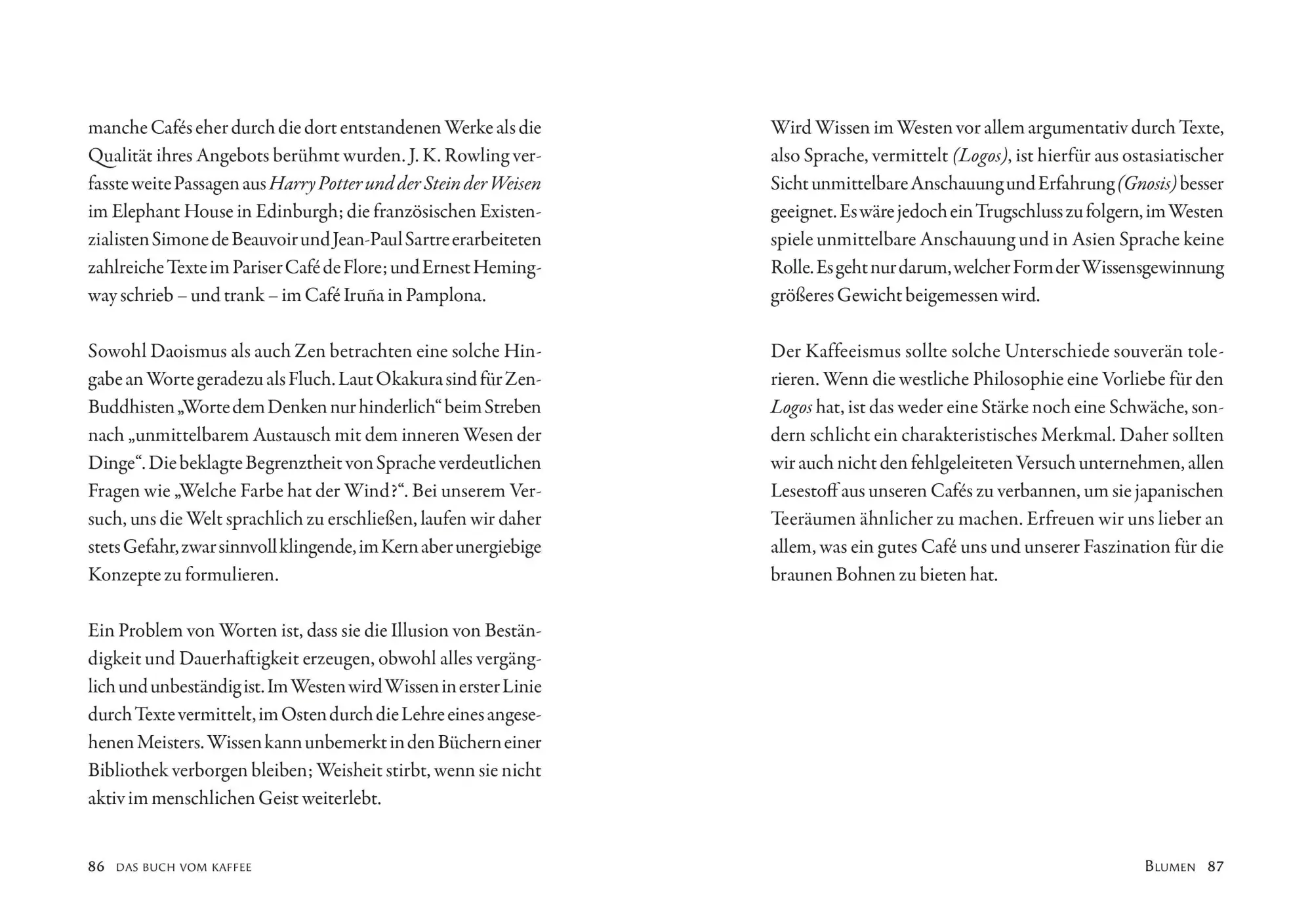 Bild: 9783965846708 | Das Buch vom Kaffee | Eine philosophische Betrachtung | Buch | 176 S.