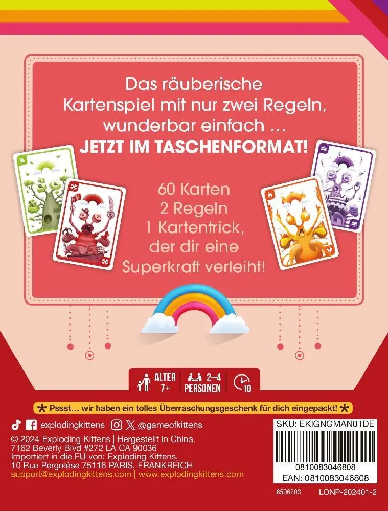 Bild: 810083046808 | Mantis: Grab &amp; Game | Ken Gruhl (u. a.) | Spiel | EXKD0046 | Deutsch