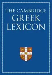 Cover: 9780521826808 | The Cambridge Greek Lexicon 2 Volume Hardback Set | Classics | Buch