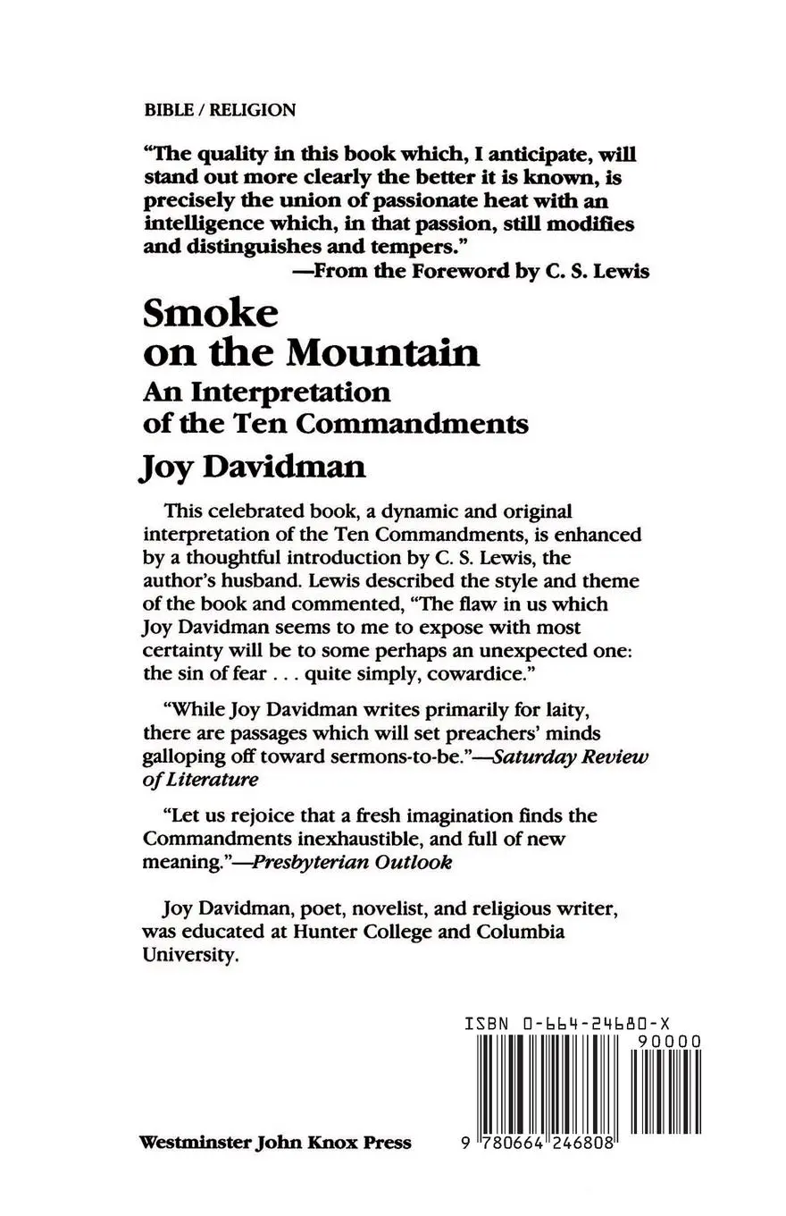 Rückseite: 9780664246808 | Smoke on the Mountain | An Interpretation of the Ten Commandments