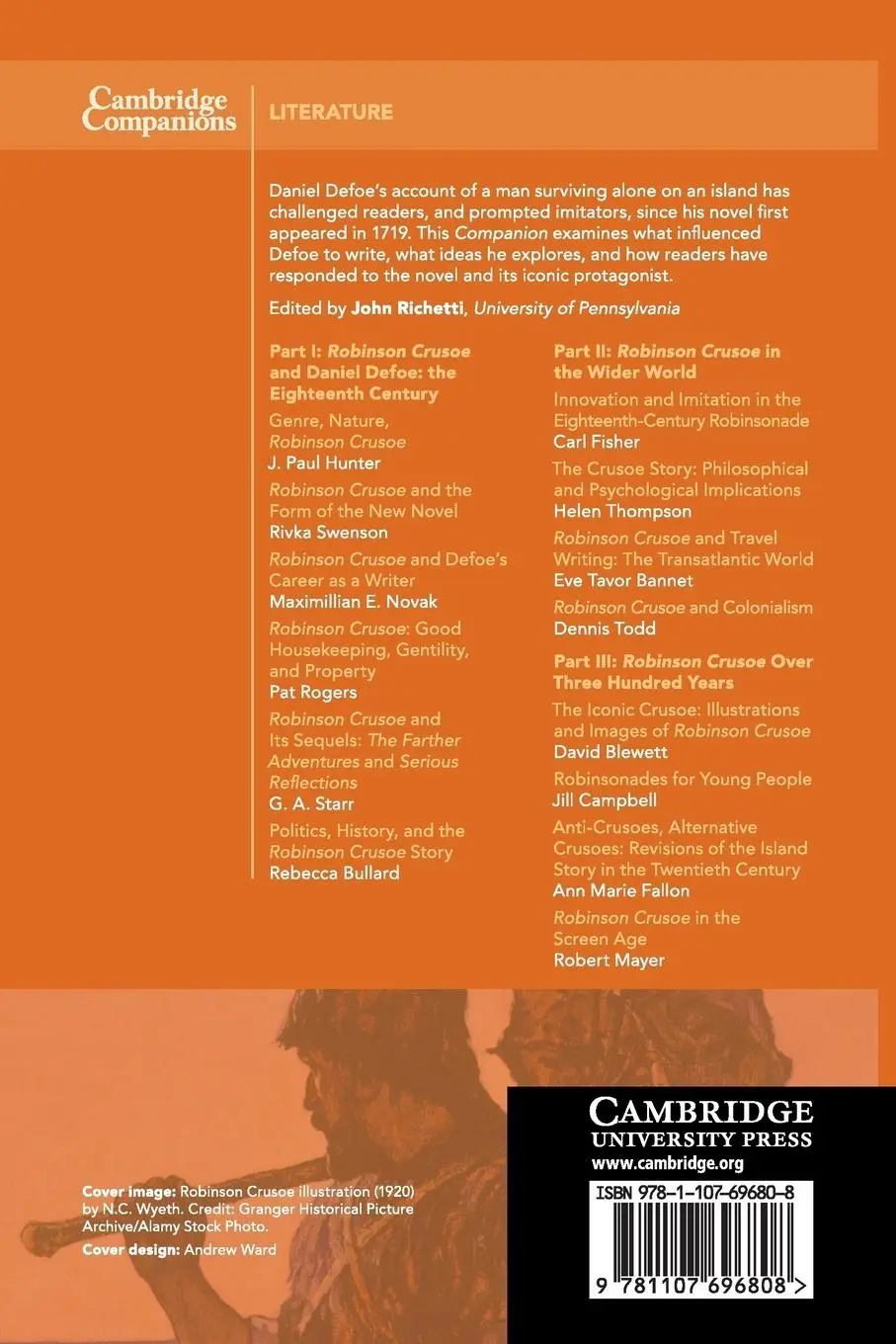 Rückseite: 9781107696808 | The Cambridge Companion to "Robinson Crusoe" | John Richetti | Buch