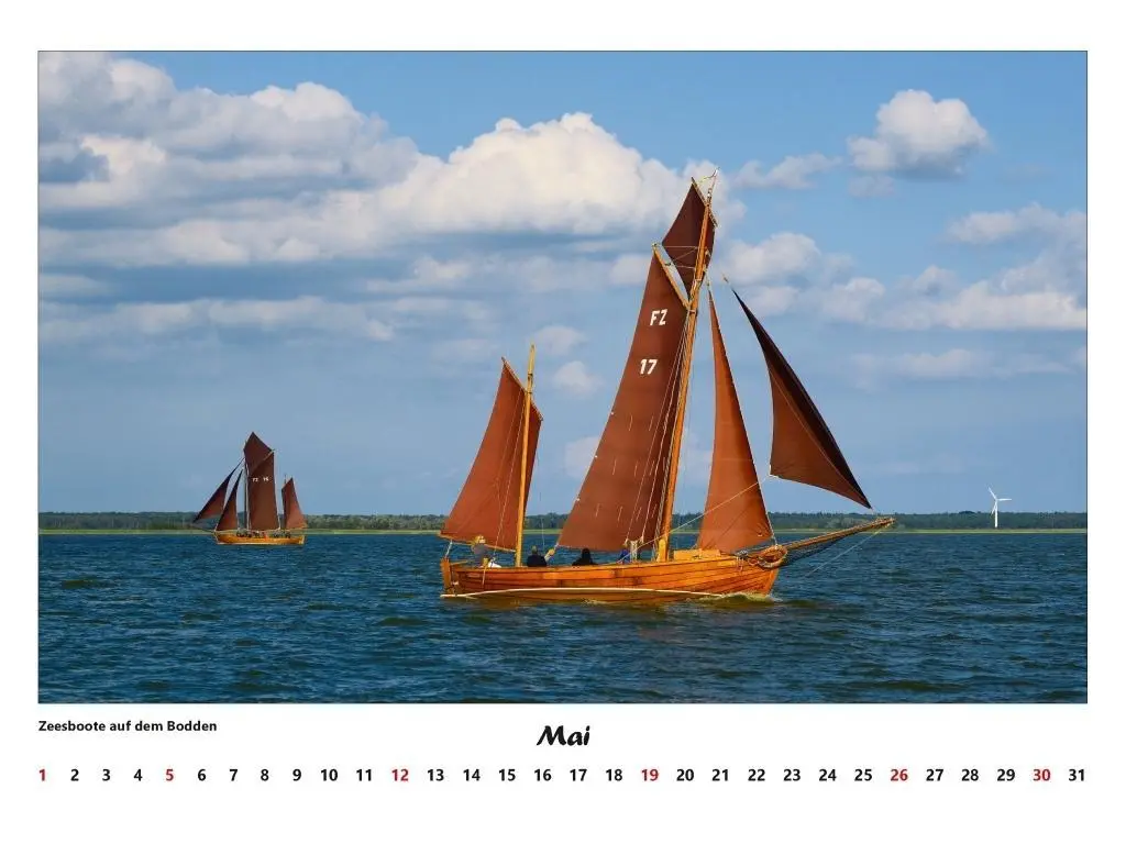 Bild: 9783000306808 | Fischland - Darß - Zingst Kalender 2026 (groß) | Volker Schrader