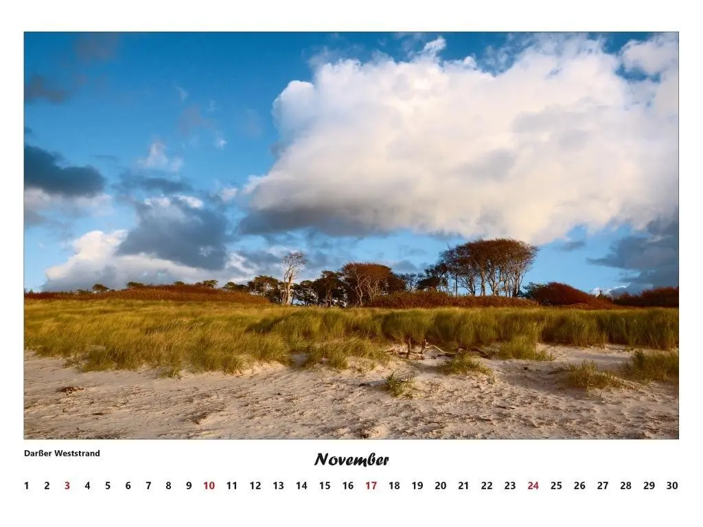 Bild: 9783000306808 | Fischland - Darß - Zingst Kalender 2026 (groß) | Volker Schrader