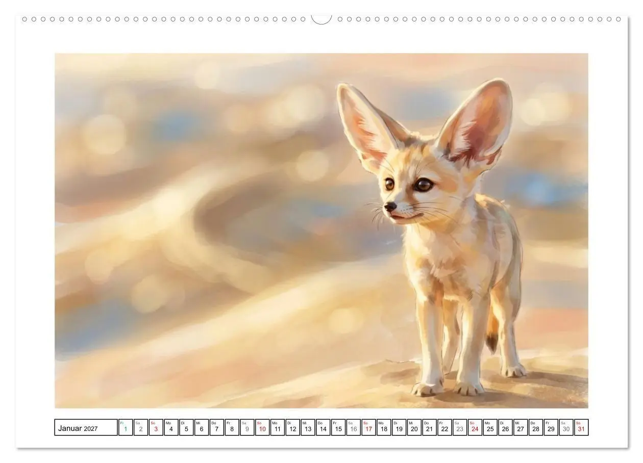 Bild: 9783516816808 | Fenneks - Neugierige Momente in der Wüste (Wandkalender 2027 DIN A2...