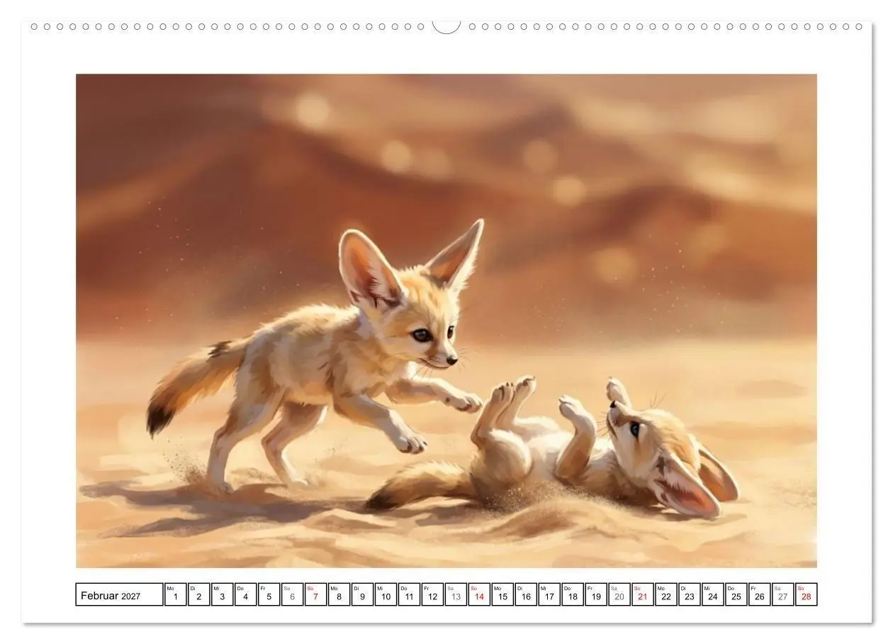 Bild: 9783516816808 | Fenneks - Neugierige Momente in der Wüste (Wandkalender 2027 DIN A2...
