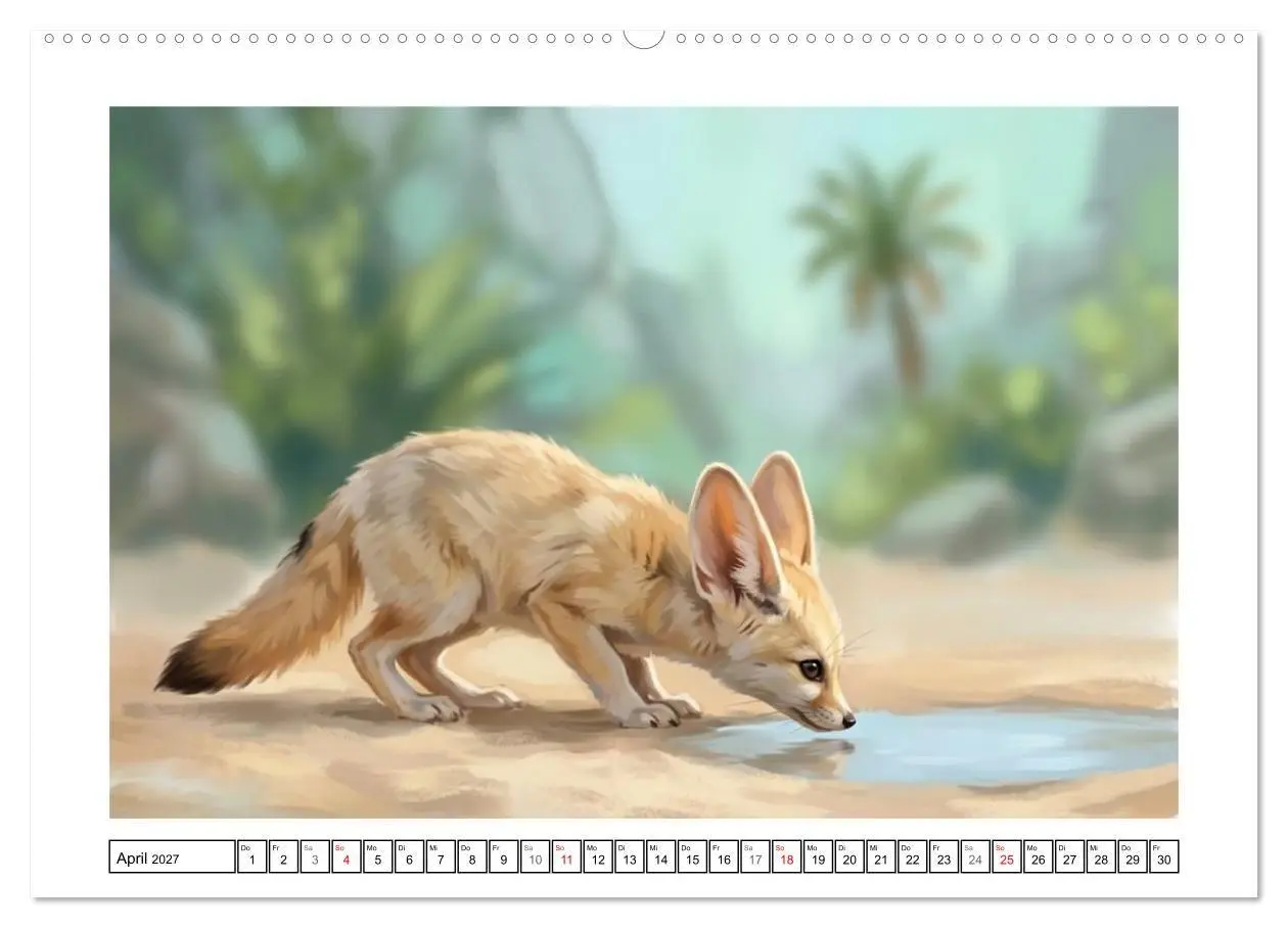 Bild: 9783516816808 | Fenneks - Neugierige Momente in der Wüste (Wandkalender 2027 DIN A2...