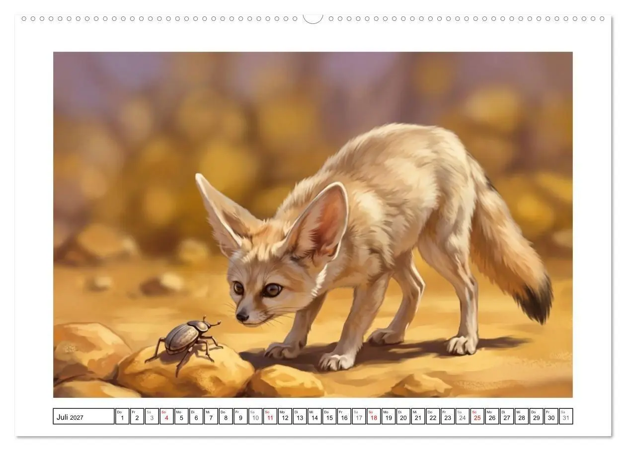 Bild: 9783516816808 | Fenneks - Neugierige Momente in der Wüste (Wandkalender 2027 DIN A2...