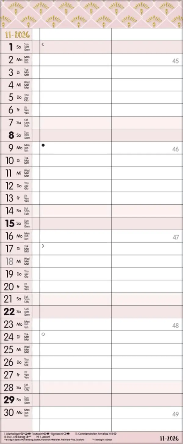 Bild: 9783731886808 | Familientimer Glamour your Time 2026 | Verlag Korsch | Kalender | 2027