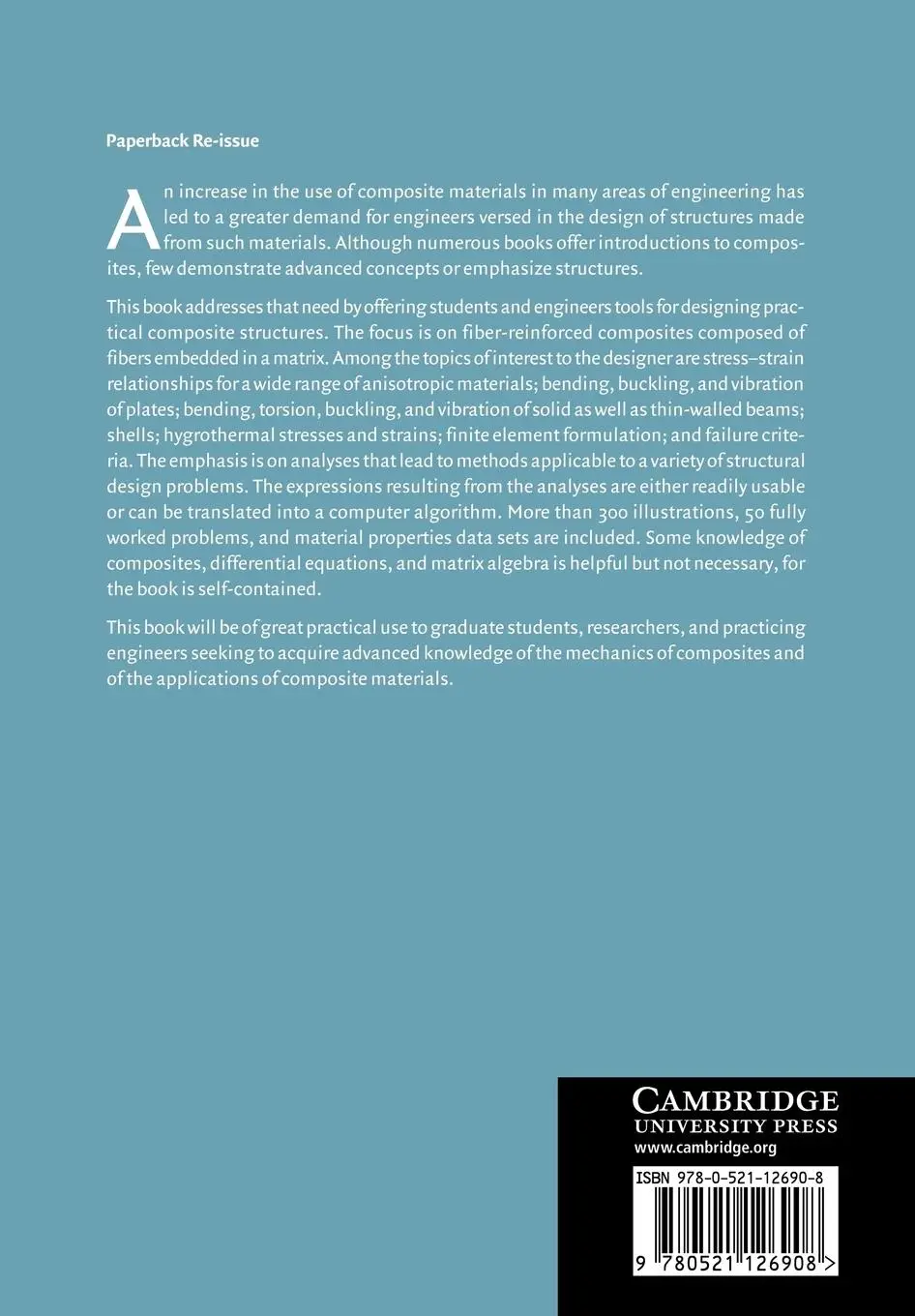 Rückseite: 9780521126908 | Mechanics of Composite Structures | L. Peter Kollar (u. a.) | Buch
