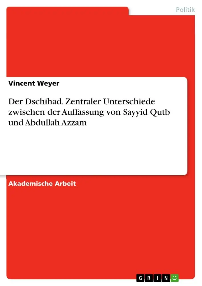 Cover: 9783346216908 | Der Dschihad. Zentraler Unterschiede zwischen der Auffassung von...