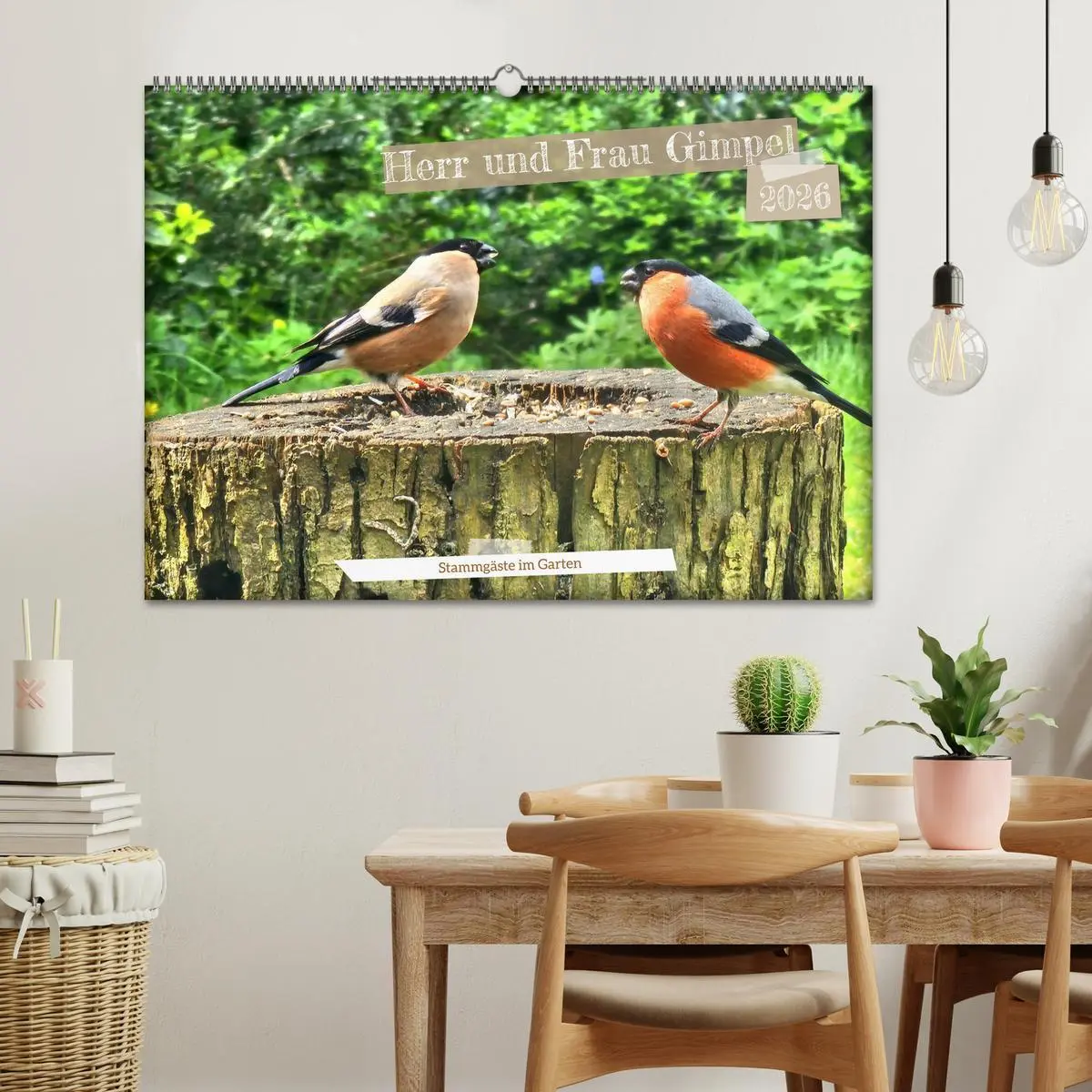 Bild: 9783457406908 | Herr und Frau Gimpel - Stammgäste im Garten (Wandkalender 2026 DIN...