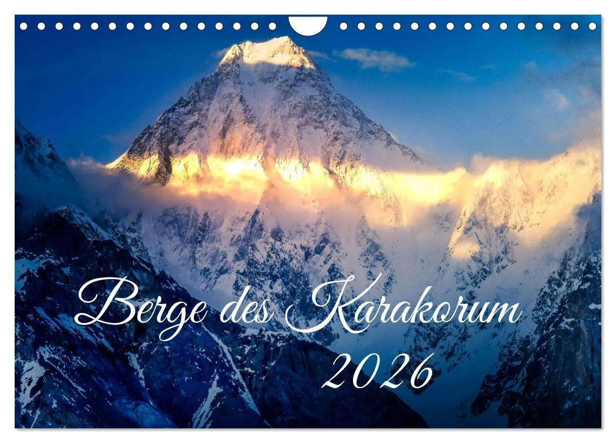 Cover: 9783457576908 | Berge des Karakorum (Wandkalender 2026 DIN A4 quer), CALVENDO...