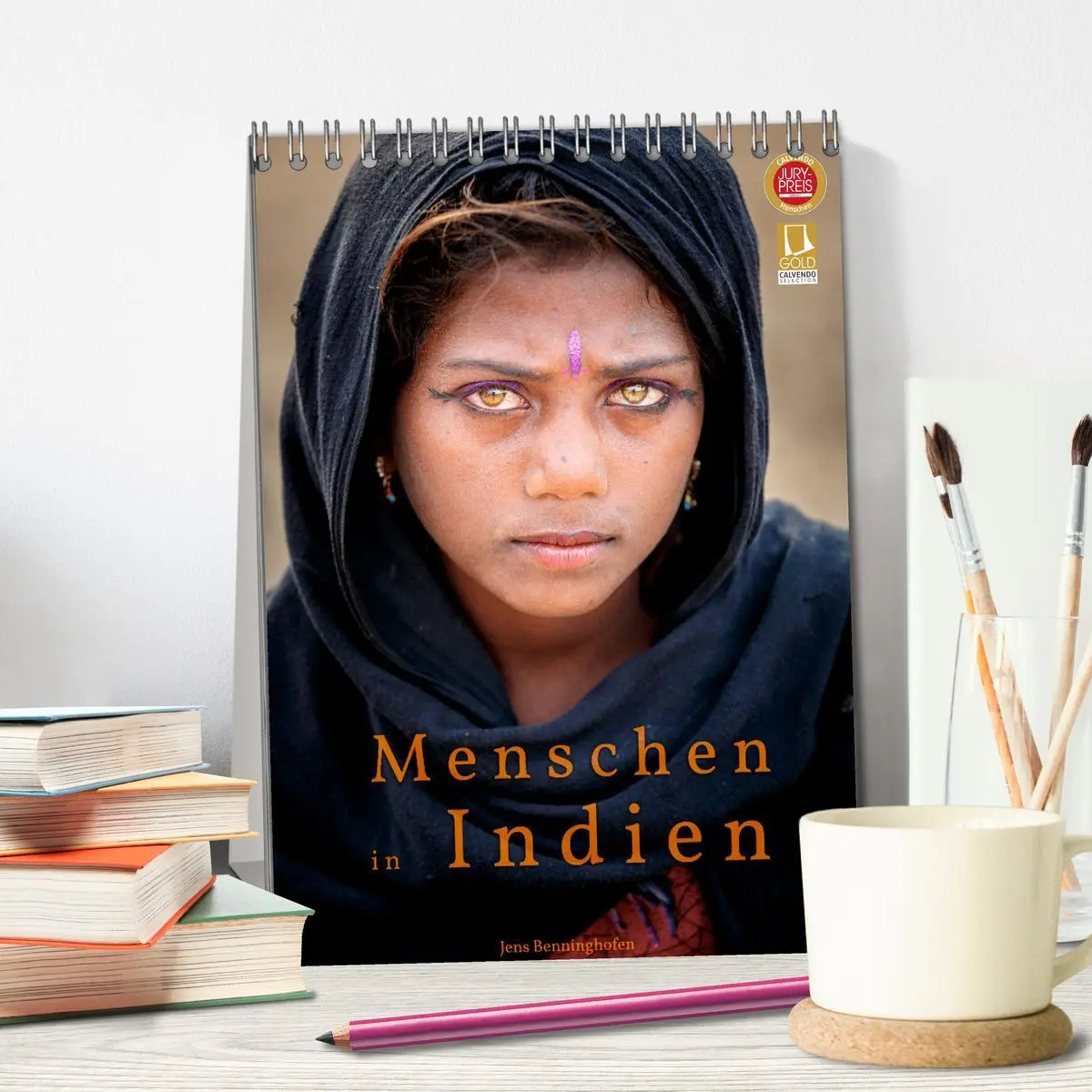 Bild: 9783516356908 | Menschen in Indien (Tischkalender 2026 DIN A5 hoch), CALVENDO...