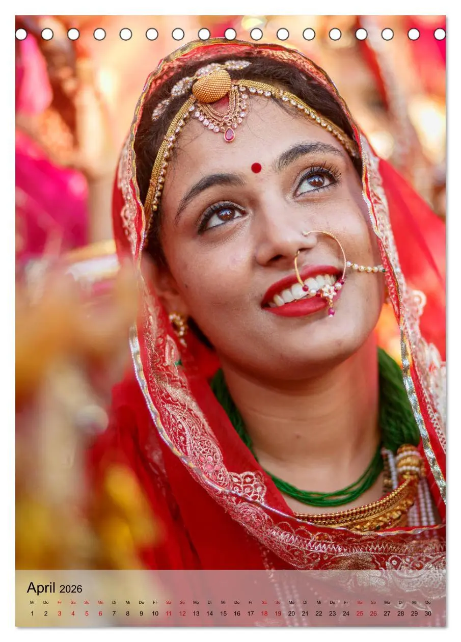 Bild: 9783516356908 | Menschen in Indien (Tischkalender 2026 DIN A5 hoch), CALVENDO...