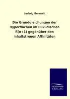 Cover: 9783846026908 | Die Grundgleichungen der Hyperflächen im Euklidischen R(n+1)...