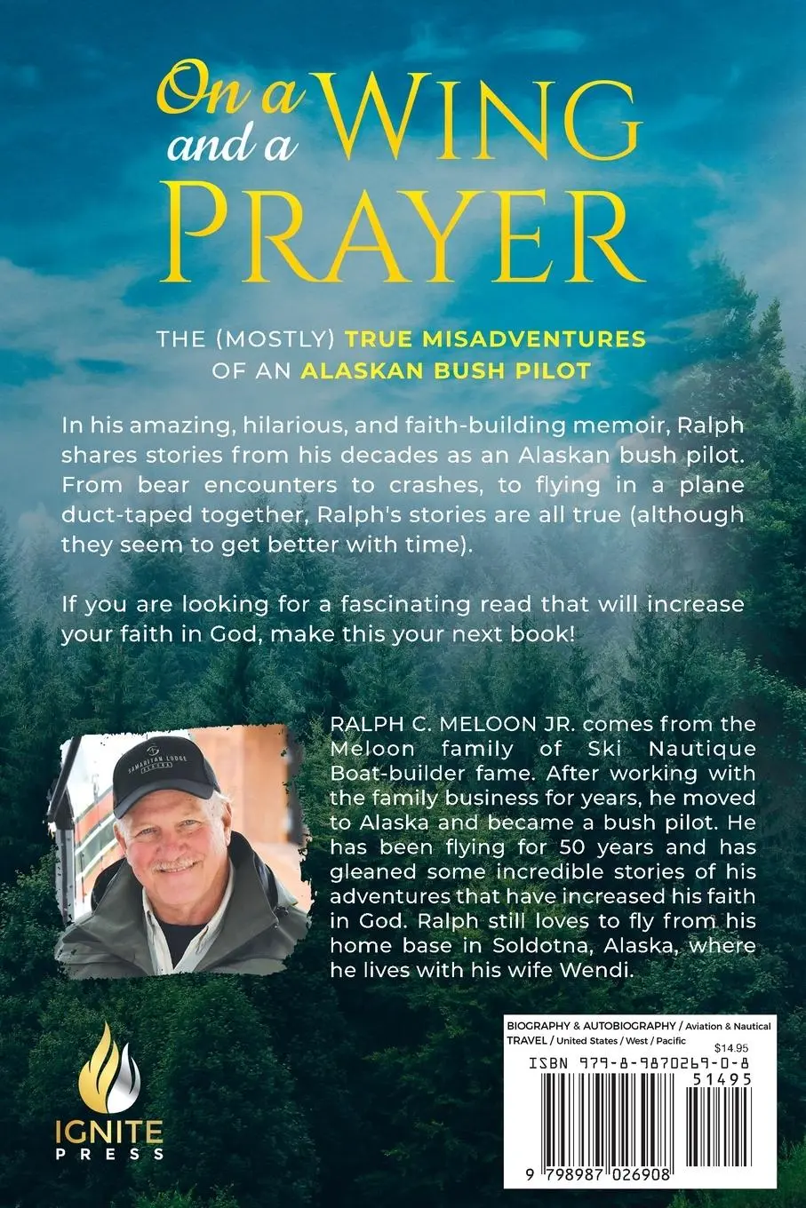 Rückseite: 9798987026908 | On a Wing and a Prayer | Ralph Meloon | Taschenbuch | Englisch | 2022