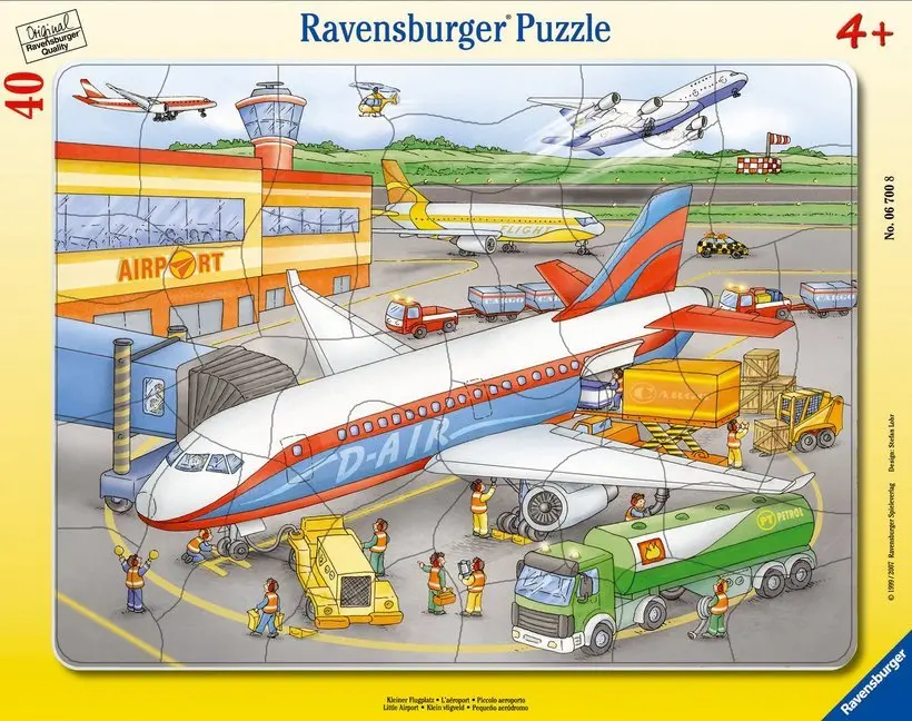 Cover: 4005556067008 | Ravensburger Kinderpuzzle - 06700 Kleiner Flugplatz - Rahmenpuzzle...