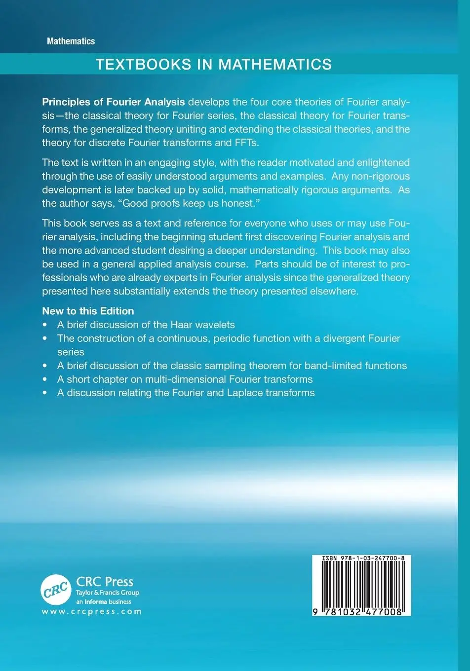 Rückseite: 9781032477008 | Principles of Fourier Analysis | Kenneth B. Howell | Taschenbuch