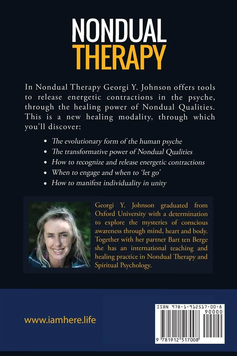 Rückseite: 9781912517008 | Nondual Therapy | The Psychology of Awakening | Georgi Y Johnson