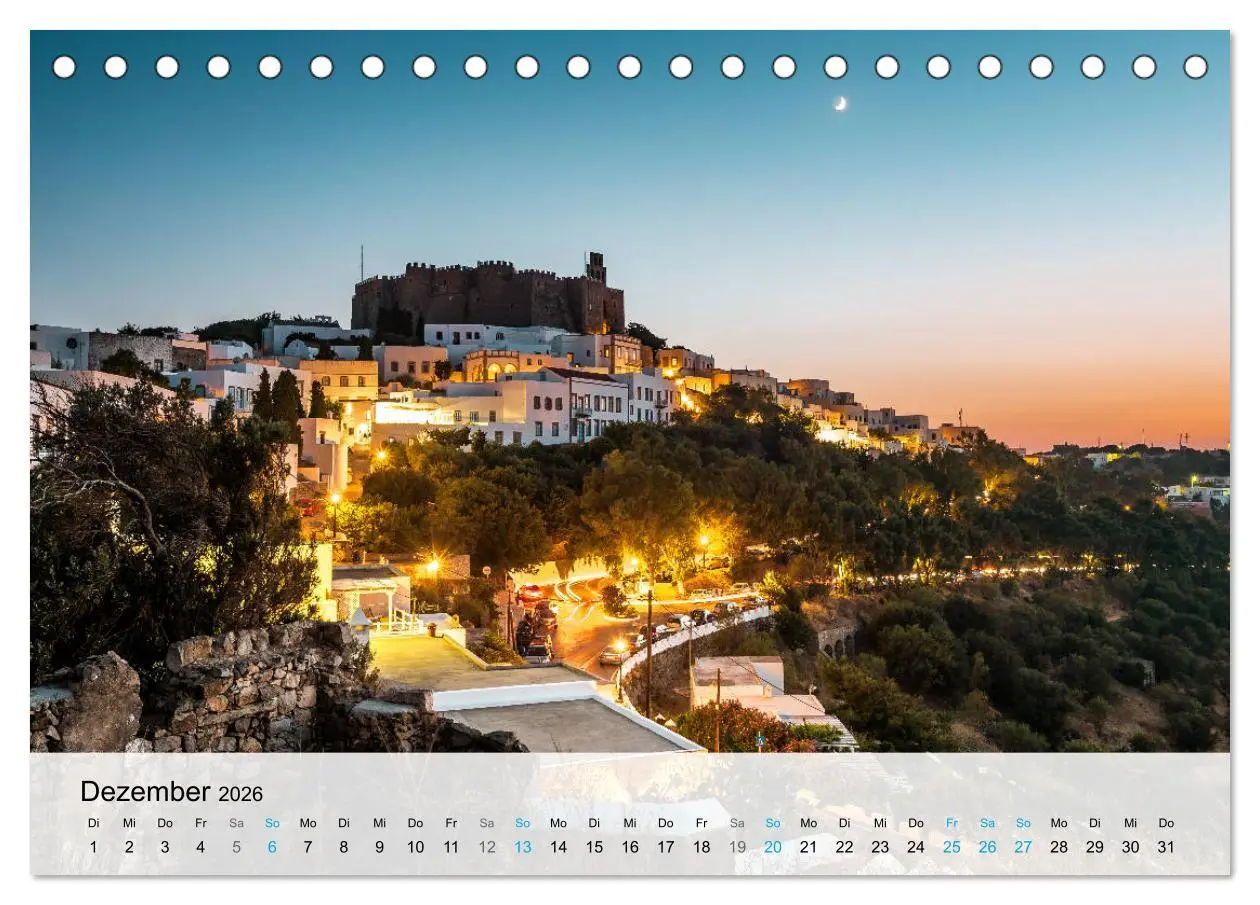 Bild: 9783457607008 | Patmos - Die heilige Insel (Tischkalender 2026 DIN A5 quer),...